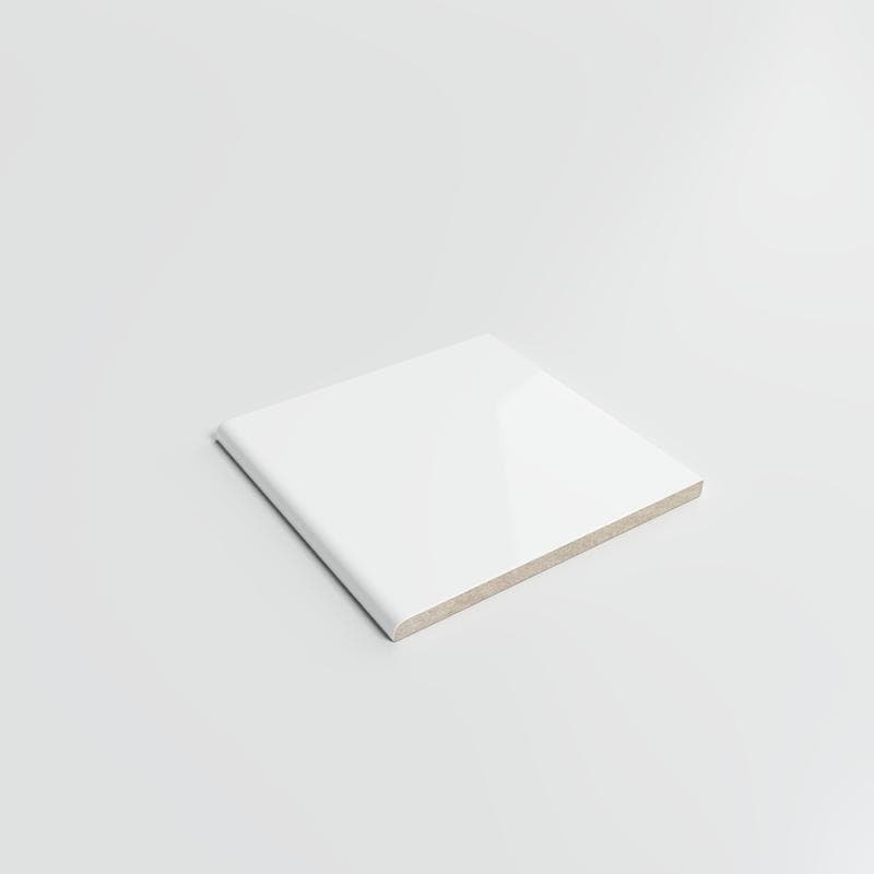 Color Collection Bright White Ice 4-1/4 x 4-1/4 Single Bullnose - Image 2