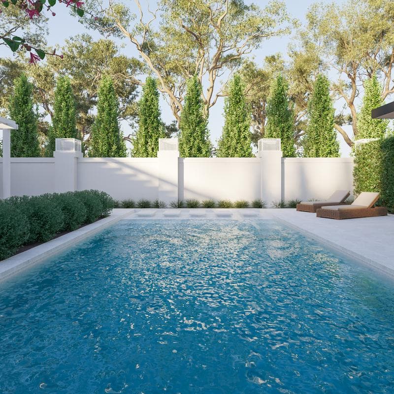 Aquabella Beachfront Palisades 1x2 Porcelain Mosaic 12"x12" Pool Tile - Image 2