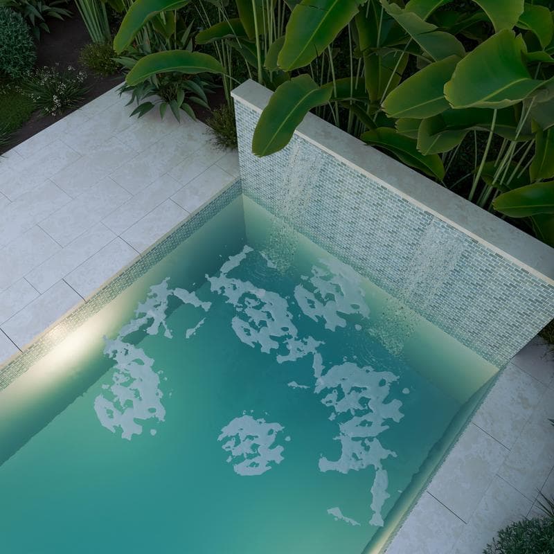 Aquabella Beachfront Santa Monica 1x2 Porcelain Mosaic 12"x12" Pool Tile - Image 8
