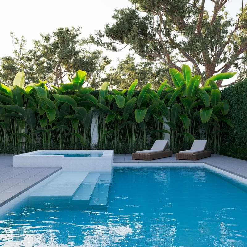 Aquabella Beachfront Crystal Cove 1x2 Porcelain Mosaic 12"x12" Pool Tile - Image 2
