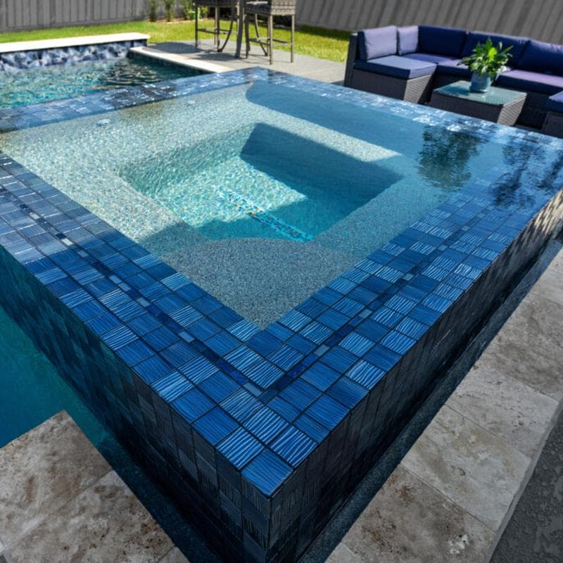 Aquabella Agate Jasper 6x6 Porcelain Field Tile - Image 2