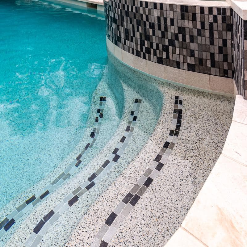 Aquabella Stone Age Straight 1x2 Porcelain Mosaic 12"x12" Pool Tile - Image 26