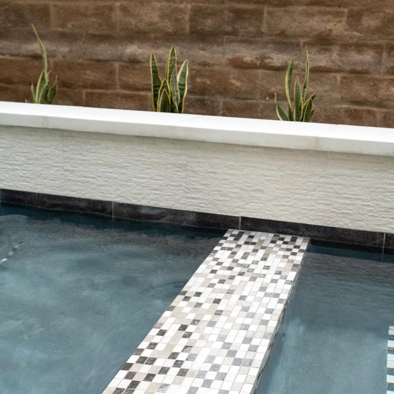 Aquabella Stone Age Straight 1x2 Porcelain Mosaic 12"x12" Pool Tile - Image 31