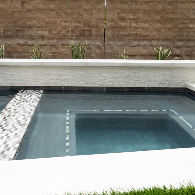 Aquabella Stone Age Straight 1x2 Porcelain Mosaic 12"x12" Pool Tile - Image 30