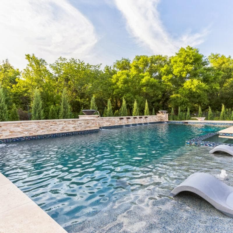 Aquabella Shimmer Bermuda Blend 1x2 Glass Mosaic 12"x12" Pool Tile (SH-1291) - Image 2