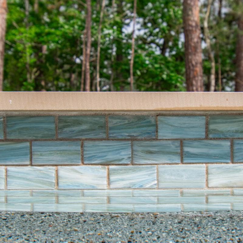 Aquabella North Seas Caspian 1x2 Glass Mosaic 12"x12" Pool Tile (NS-1213) - Image 20
