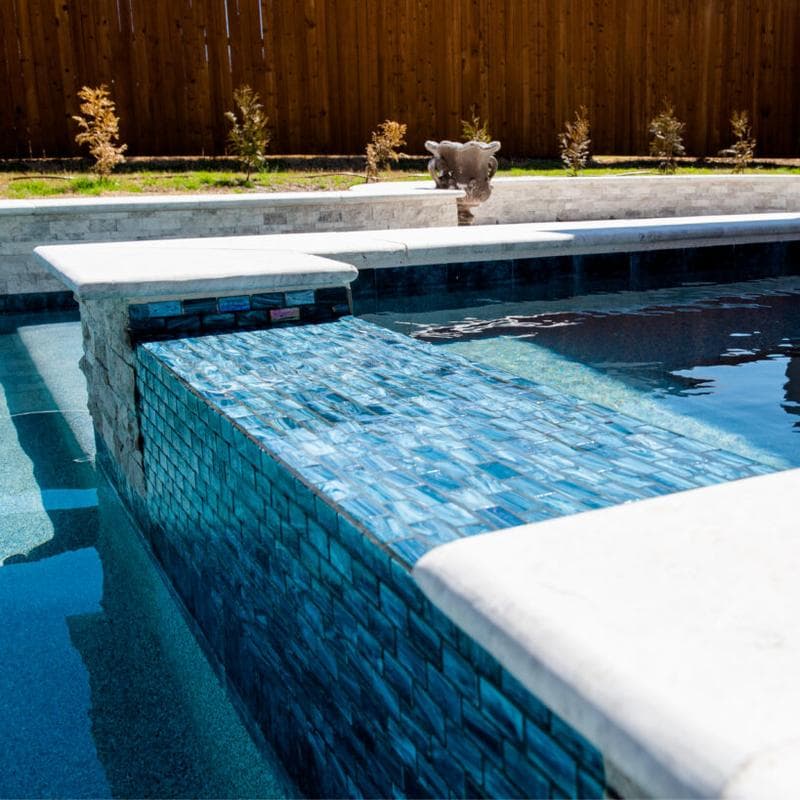 Aquabella North Seas Norwegian 1x2 Glass Mosaic 12"x12" Pool Tile (NS-1214) - Image 5