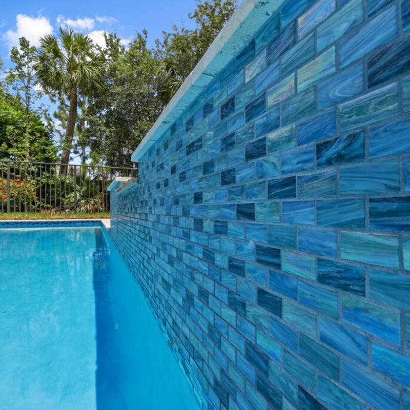 Aquabella North Seas Irish 1x2 Glass Mosaic 12"x12" Pool Tile (NS-1215) - Image 21