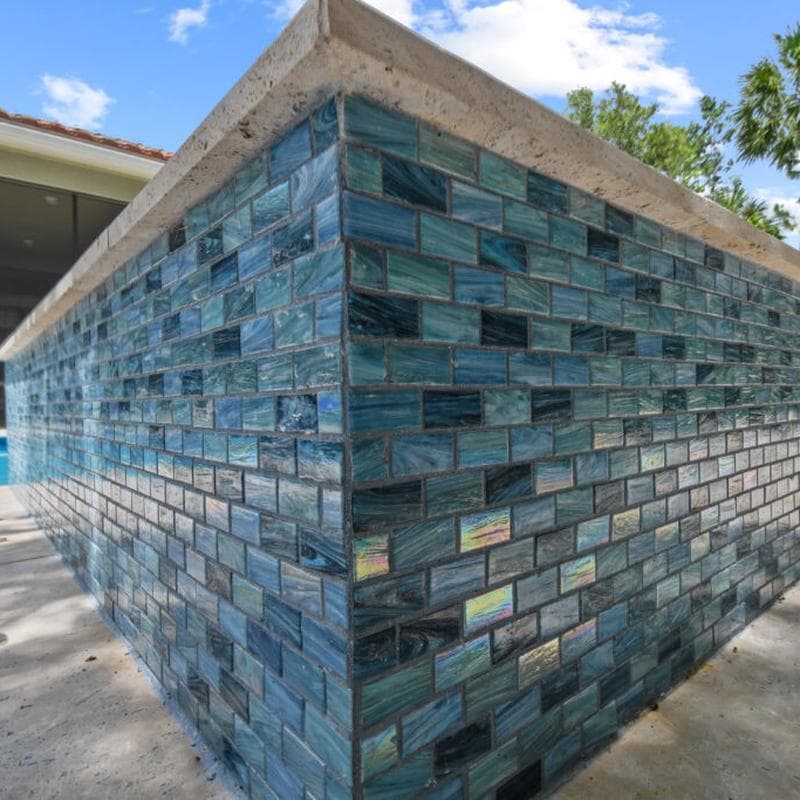 Aquabella North Seas Irish 1x2 Glass Mosaic 12"x12" Pool Tile (NS-1215) - Image 15