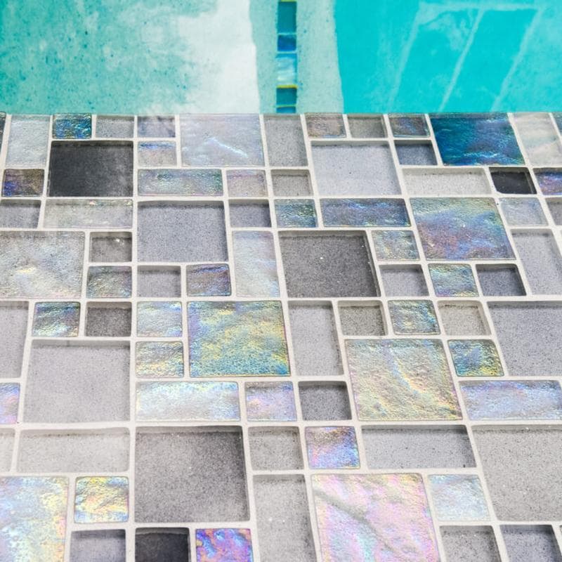 Aquabella Night Life Melody Block Random Glass Mosaic 12"x12" Pool Tile (NL-838) - Image 9