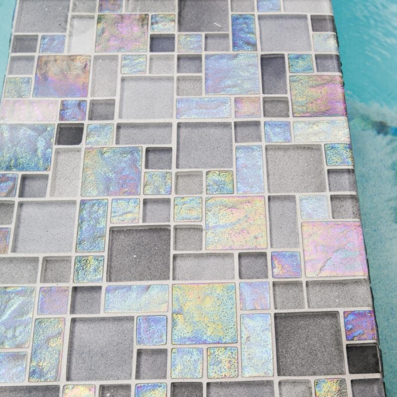 Aquabella Night Life Melody Block Random Glass Mosaic 12"x12" Pool Tile (NL-838) - Image 8