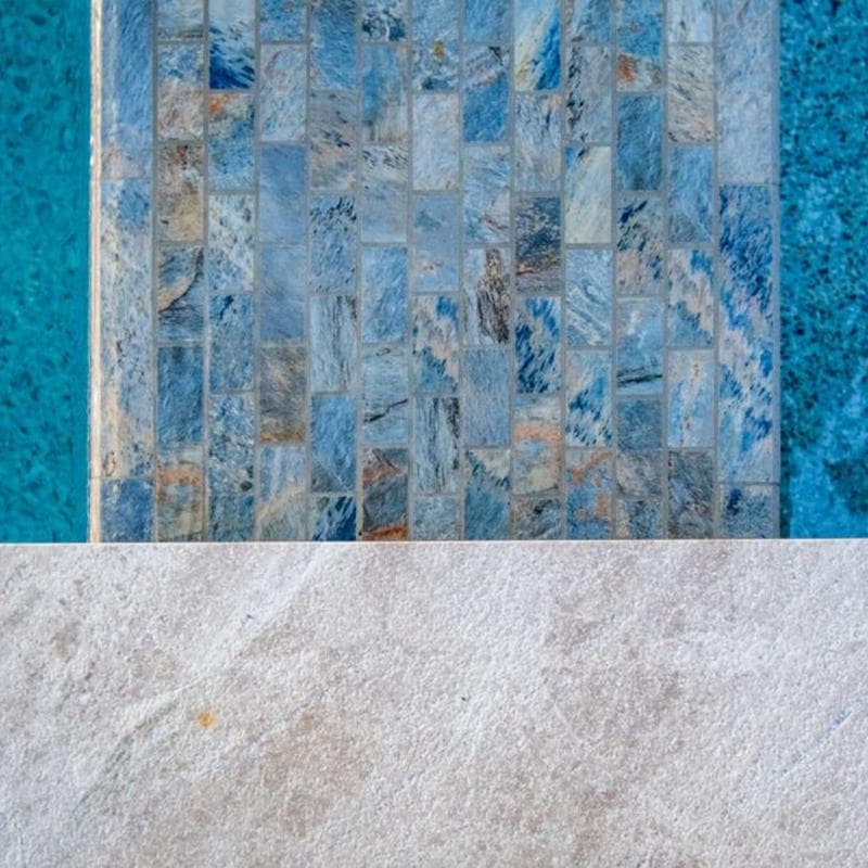 Aquabella Nevada Vegas 1x2 Porcelain Mosaic 12"x12" Pool Tile - Image 19