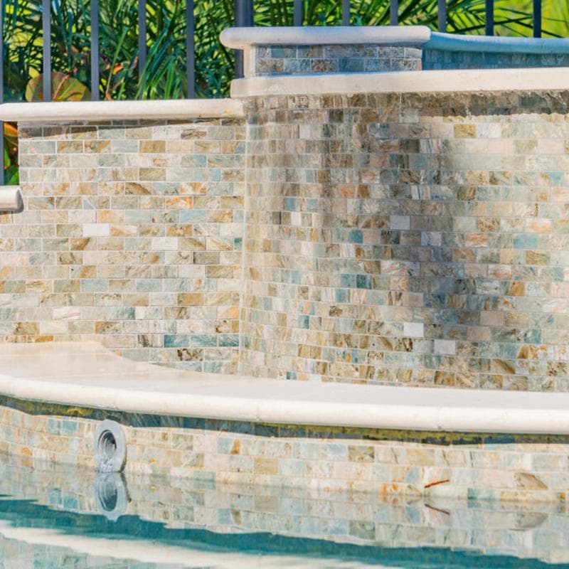 Aquabella Nevada Reno 1x2 Porcelain Mosaic 12"x12" Pool Tile - Image 16