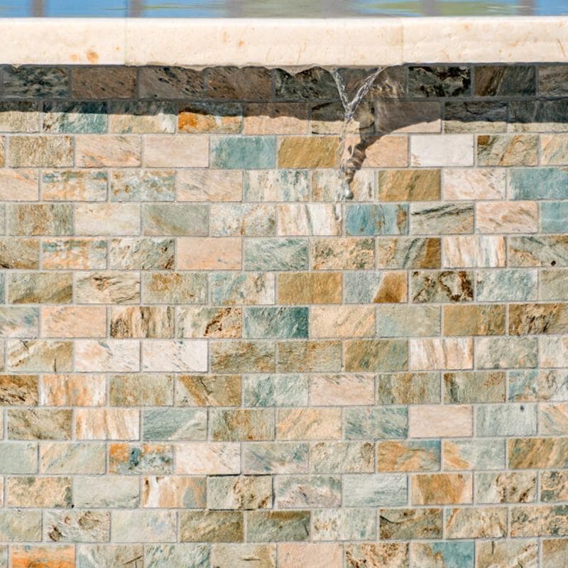 Aquabella Nevada Reno 1x2 Porcelain Mosaic 12"x12" Pool Tile - Image 20
