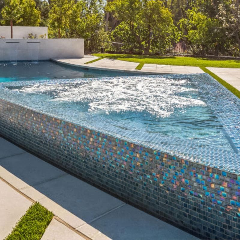 Aquabella Constellations Leo 1x1 Glass Mosaic 12"x12" Pool Tile - Image 23