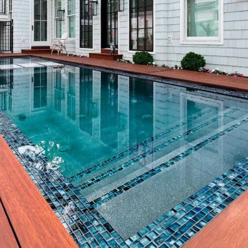 Aquabella Espania Granada 1x2 Glass Mosaic 12"x12" Pool Tile - Image 3