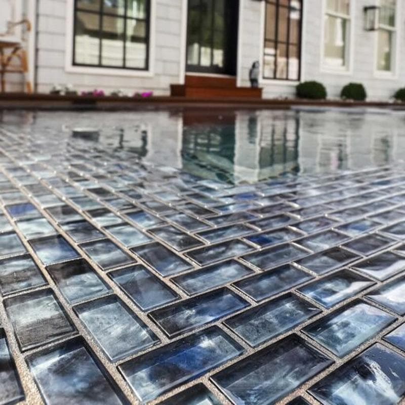 Aquabella Espania Granada 1x2 Glass Mosaic 12"x12" Pool Tile - Image 5