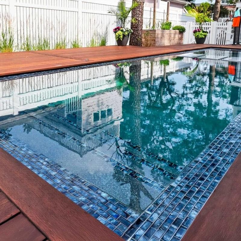 Aquabella Espania Granada 1x2 Glass Mosaic 12"x12" Pool Tile - Image 4