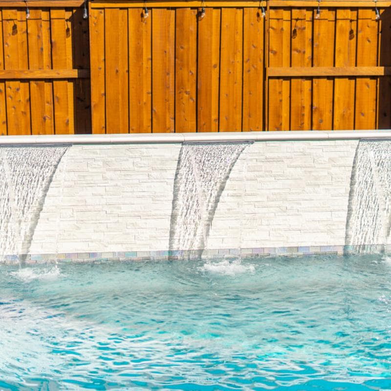Aquabella Lunar Gibbous 2x4 Glass Mosaic 12"x12" Pool Tile - Image 7