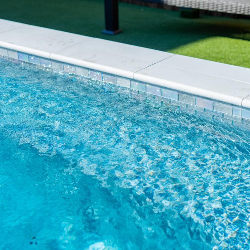 Aquabella Lunar Gibbous 2x4 Glass Mosaic 12"x12" Pool Tile - Image 8