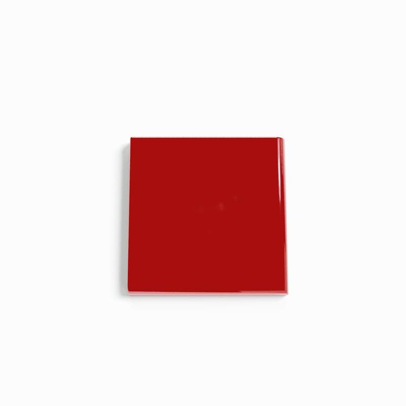 Color Collection Bright Red Pepper 3x3 Single Bullnose Corner - Image 1