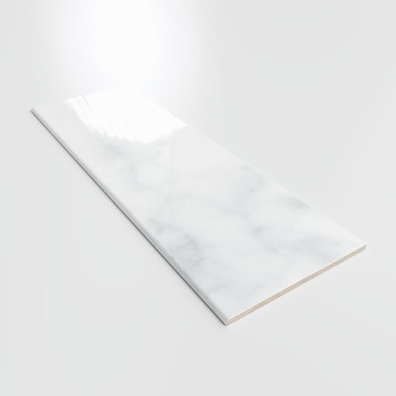Statuary Wall Bright 6x18 Bullnose - Image 2