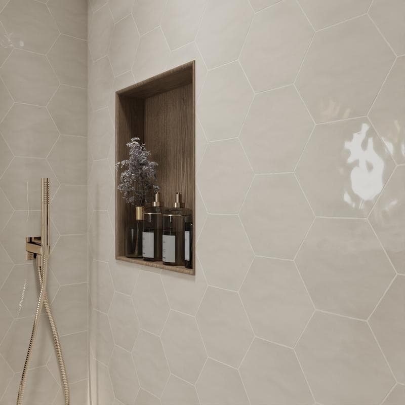 Maiolica Hexagon 7x8 Biscuit - Image 9