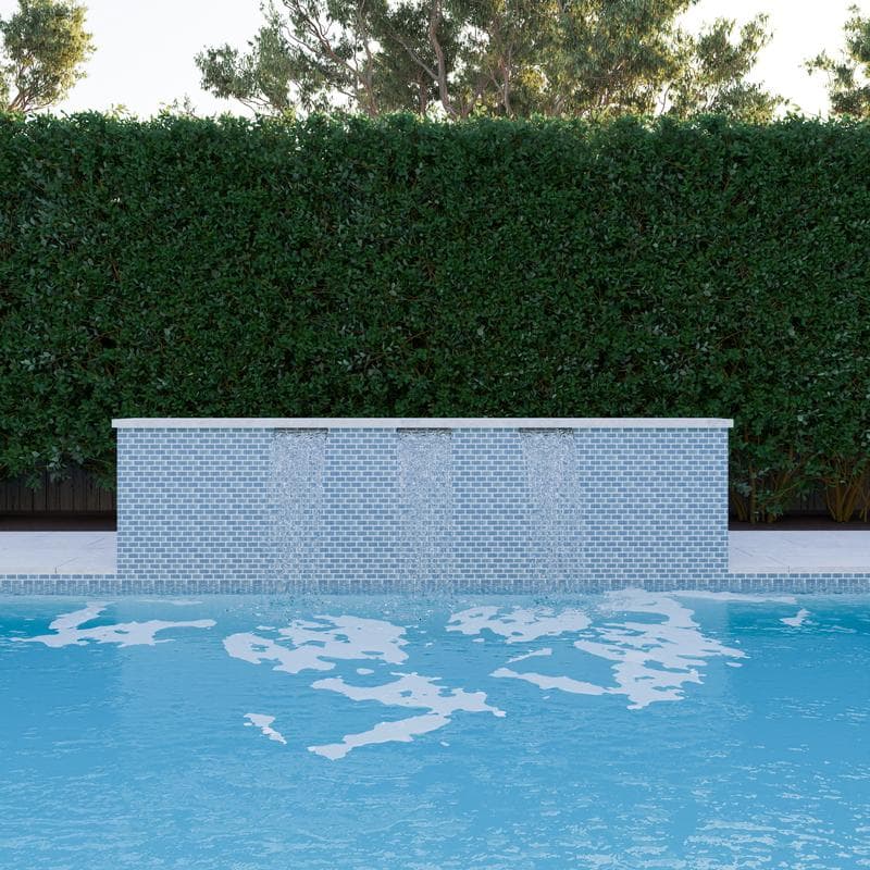 Aquabella Beachfront Balboa 1x2 Porcelain Mosaic 12"x12" Pool Tile - Image 3