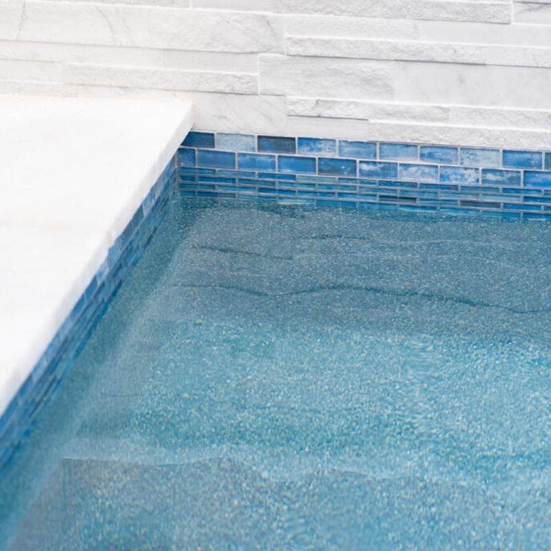 Aquabella Manhattan Times Square 1x2 Glass Mosaic 12"x12" Pool Tile - Image 5