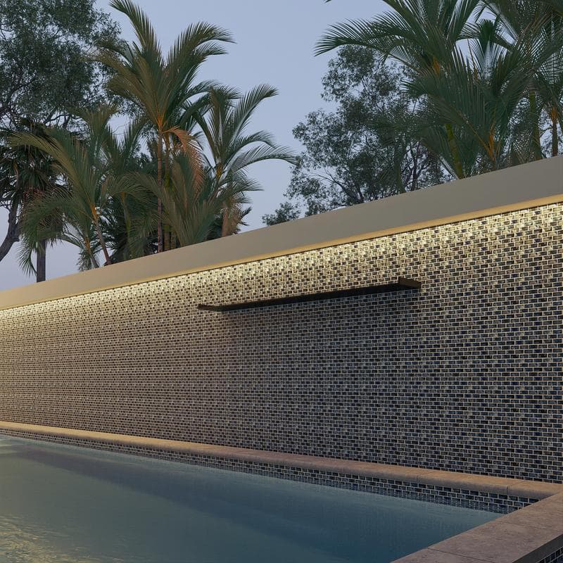 Aquabella Espania Granada 1x2 Glass Mosaic 12"x12" Pool Tile - Image 11